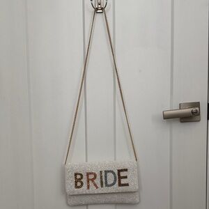 Beaded BRIDE Crossbody Bag